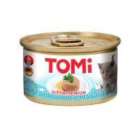 TOMi For Kitten with Salmon ТОМІ ДЛЯ КОШЕНЯТ ЛОСОСЬ консерви для кошенят, мус, банка 85г , 0.085 кг.