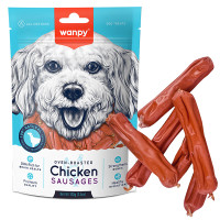 Wanpy Chicken Sausages ВАНПІ КУРЯЧІ СОСИСКИ ласощі для собак , 0.1 кг., Курка кг.