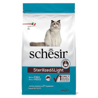 Schesir Cat Sterilized & Light ШЕЗІР СТЕРИЛІЗОВАНІ ЛАЙТ РИБА сухий монопротеїновий корм для стерилізованих котів, для котів схильних до повноти , 1.5 кг., Пакунок см.