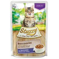 Stuzzy Cat Sterilized Turkey ШТУЗІ СТЕРІЛАЙЗИД ІНДИЧКА в соусі консерви для стерилізованих котів, вологий корм, пауч 85г , 0.085 кг.