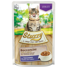 Stuzzy Cat Sterilized Turkey ШТУЗІ СТЕРІЛАЙЗИД ІНДИЧКА в соусі консерви для стерилізованих котів, вологий корм, пауч 85г , 0.085 кг.
