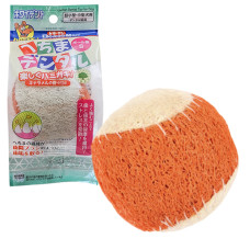 DoggyMan Loofah Ball ДОГГІМЕН М’ЯЧ ЛЮФА жувальна іграшка для чищення зубів собак , Помаранчевий - бежевий см., 6х5,5 см см.