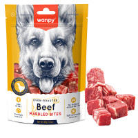Wanpy Beef Marbled Bites ВАНПІ МАРМУРОВА ЯЛОВИЧИНА ШМАТОЧКИ ласощі для собак , 0.1 кг., Яловичина, курка кг.