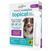Sergeant’s Guardian Dogs СЕРЖАНТС ГАРДІАН краплі від бліх, кліщів, комарів для собак 15-30кг, 3мл , 3 шт. в пакунку см., 3 мл, ціна за 1 піпетку см.