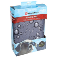 Flamingo Cooling Pad Drop ФЛАМІНГО ОХОЛОДЖУВАЛЬНА ПІДСТИЛКА КРАПЛІ для собак і котів , XL см., 100(Д) х 60(Ш) х 0.6(В) см см., Сірий см.