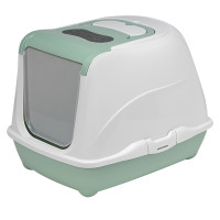 Moderna Flip Cat МОДЕРНА ФЛИП КЕТ закритий туалет з відкидною кришкою для котів, 50х39х37см , Cвітло зелений см., 50(Д) х 39(Ш) х 37(В) см см.
