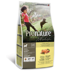 Pronature Holistic Puppy Chicken&Sweet Potato ПРОНАТЮР ХОЛІСТИК КУРКА З БАТАТОМ сухий холістик корм для цуценят , 2.72 кг., Пакунок см.