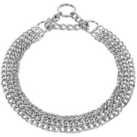 Sprenger Triple Row Martingale СПРЕНГЕР 3-РЯДНИЙ НАШИЙНИК-МАРТІНГАЛ напівзашморг для собак, плоска ланка 2мм, хромована сталь , 2 мм, 40 см см., Хромована сталь см.