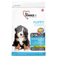 1st Choice Puppy Medium&Large Chicken ФЕСТ ЧОЙС ЦУЦЕНЯ СЕРЕДНИЙ ВЕЛИКИЙ КУРКА сухий суперпреміум корм для цуценят середніх та великих порід , 2.72 кг., Пакунок см.