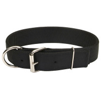 Coastal Macho Dog КОСТАЛ МАЧО ДОГ двойной ошейник для собак, нейлон, Черный см., 4,5х61 см см. Coastal Macho Dog