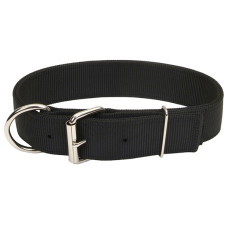 Coastal Macho Dog КОСТАЛ МАЧО ДОГ подвійний нашийник для собак, нейлон , Чорний см., 4,5х61 см см.
