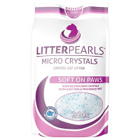 Litter Pearls Micro Crystals ЛИТТЕР ПЕРЛС МИКРО КРИСТАЛС кварцевый силикагелевый наполнитель для туалетов кошек, 1.59 кг.