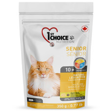 1st Choice Senior Mature Less Aktiv ФЕСТ ЧОЙС СЕНЬЙОР сухий суперпреміум корм для літніх чи малоактивних котів , 0.35 кг., Пакунок см.