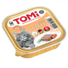 TOMi Turkey ТОМІ ІНДИЧКА консерви для котів, паштет , 0.1 кг.