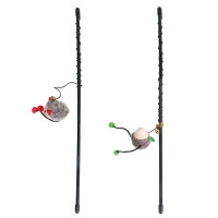 Flamingo Rod With Mouse ФЛАМИНГО удочка дразнилка с мышкой, игрушка для кошек, 47 см см.