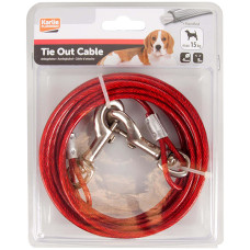 Flamingo Tie Out Cable ФЛАМІНГО ПРИВ’ЯЗОК для собак до 15 кг, трос 5м , d=4 мм, L=5 м см.