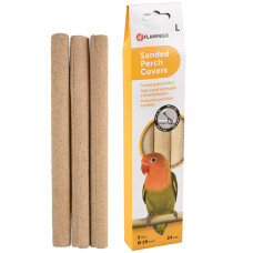 Flamingo Sanded Perch Covers ФЛАМІНГО чохол із піщаним покриттям на жердочку для птахів , L см., діаметр 20 мм, довжина 24 см, 3 шт. см.