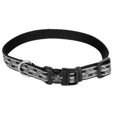 Coastal Lazer Brite Reflective Collar КОСТАЛ ЛАЗЕР БРАЙТ світловідбивний нашийник для собак, 1.6х30-46см , Чорна ланка см., 1,6 х 30-46 см см.