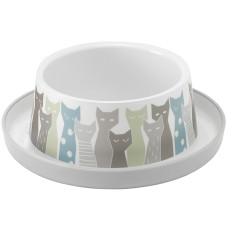Moderna Trendy Dinner Maasai МОДЕРНА МАСАЇ миска для котів, 350мл , Сіро-білий см., 0.35 л., 17x17x5,3 см см.