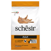 Schesir Cat Adult Chicken ШЕЗИР ВЗРОСЛЫЙ КУРКА сухой монопротеиновый корм для кошек , 1.5 кг., Упаковка см.