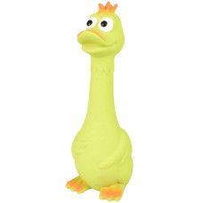 Flamingo Duck Sitting ФЛАМІНГО СИДЯЧА КАЧКА латексна іграшка з пищалкою для собак , 7х6х20 см см.