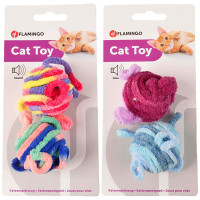 Flamingo Woolen Balls ФЛАМІНГО ВОВНЯНИ М’ЯЧІ іграшка для котів , диаметр 4,5 см см.