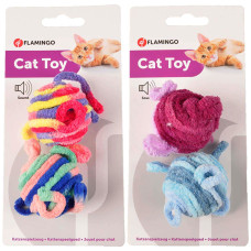 Flamingo Woolen Balls ФЛАМІНГО ВОВНЯНИ М’ЯЧІ іграшка для котів , диаметр 4,5 см см.