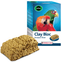 Versele-Laga Orlux Clay Bloc Amazon River ВЕРСЕЛЕ-ЛАГА ОРЛАКС мінеральний блок із глиною для великих папуг , 0.55 кг.