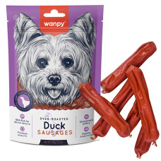 Wanpy Duck Sausages ВАНПІ СОСИСКИ З КАЧКОЮ ласощі для собак , 0.1 кг., Качка кг.