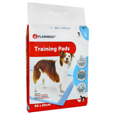 Flamingo Training Pads Puppy ФЛАМІНГО одноразова пелюшка для цуценят , L см., 90х60 см, 5 ед. см.