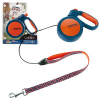 DoggyMan Retractable Lead Trad Style L ДОГГІМЕН ДОГГІ ВОЛКЕР повідець рулетка для собак до 30кг, трос 5м , Cиній см., L, для собак до 30 кг см., трос 5 м см.