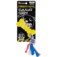 DoggyMan Chew Toy Bone with Rope ДОГГІМЕН КІСТКА З МОТУЗКОЮ жувальна іграшка для собак , Жовтий см.