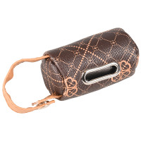 Flamingo Bag Holder Vito ФЛАМІНГО ВІТО сумка-диспенсер з пакетами для збору фекалій собак , Коричневий см.