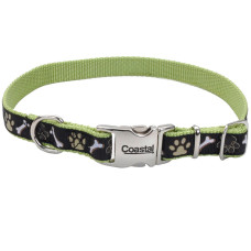 Coastal Pet Attire Ribbon КОСТАЛ РІББОН нашийник для собак, 1.6х46см , Коричневі лапки см., 1,6 х 30-46 см см.