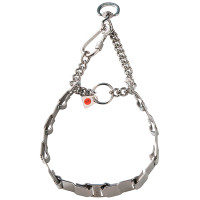 Sprenger NeckTech Fun with Assembly Chain СПРЕНГЕР НЕКТЕК ФАН пластинчастий нашийник-мартингал для собак, гвинтовий карабін, нержавіюча сталь , 48 см см., Неіржавна сталь см.