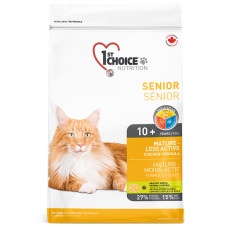 1st Choice Senior Mature Less Aktiv ФЕСТ ЧОЙС СЕНЬЙОР сухий суперпреміум корм для літніх чи малоактивних котів , 5.44 кг., Пакунок см.