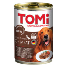 TOMi 5 Kinds of Meat ТОМІ 5 ВИДІВ М’ЯСА консерви для собак, вологий корм , 0.4 кг.