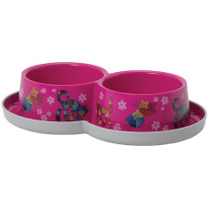 Moderna Double Trendy Dinner Friends Forever МОДЕРНА ДРУЗІ НАЗАВЖДИ подвійна миска для котів, 2х350мл, рожевий
