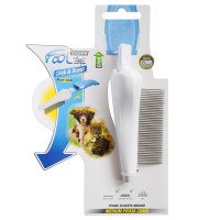 FoOlee Easee Medium Pro38 Comb ФОЛІ ІЗІ МЕДІУМ ПРО38 ГРЕБІНЕЦЬ для короткої та середньої шерсті, змінна насадка , Білий см., густа 38 зубців см.