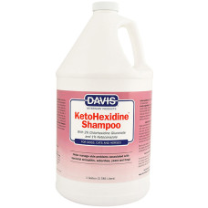 Davis KetoHexidine Shampoo ДЕВІС КЕТОГЕКСИДИН шампунь з 2% хлоргексидином та 1% кетоконазолом для собак і котів із захворюваннями шкіри , 3.8 л.