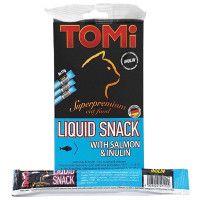 TOMi Liquid Snack Salmon&Inulin ТОМІ ЛОСОСЬ З ІНУЛІНОМ рідкі ласощі для котів , 0.015 кг.