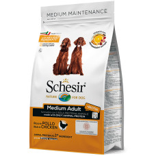 Schesir Dog Medium Adult Chicken ШЕЗІР ДОРОСЛИЙ СЕРЕДНІХ КУРКА сухий монопротеїновий корм для собак середніх порід , 3 кг., Пакунок см.