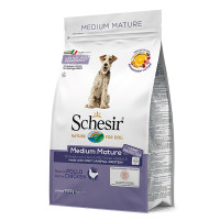 Schesir Dog Medium Mature ШЕЗІР ЛІТНІХ СЕРЕДНІХ КУРКА сухий монопротеїновий корм для літніх або малоактивних собак середніх порід , 3 кг.
