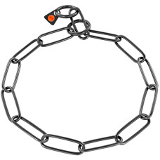 Sprenger Collar Long Link СПРЕНГЕР НАШИЙНИК для собак, довга ланка 3мм, воронована нержавіюча сталь , 3 мм, 57 см см., Воронована сталь см.