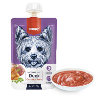 Wanpy Duck Carrot &amp; Pea ВАНПИ КРЕМ-ПЮРЕ Утка с морковью жидкий корм для собак 0.09 кг.