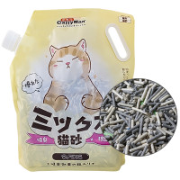 CattyMan Mixed Cat Litter КЕТТИМЕН МИКС ТОФУ БЕНТОНІТ АКТИВОВАНЕ ВУГІЛЛЯ грудкувальний наповнювач для котячого туалету , 2.5 кг.