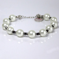 Shiboo ФЕШН (Fashion-Pearls), перли, намисто , Рубін-білий см., 30 см см.