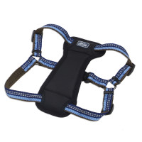 Coastal K9 Explorer Harness КОСТАЛ К9 ЕКСПЛОРЕР світловідбивна шлея з нагрудником для собак 11.3-22.6кг , Сапфіровий см., 2,5 х 50,8-76,2 см см., для собак 11,3-22,6 кг см.