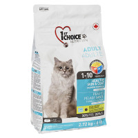 1st Choice Adult Healthy Skin&amp;Coat ФЕСТ ЧОЙС ХЕЛЗИ ЛОСЬ сухой суперпремиум корм для кошек, 2.72 кг., Упаковка см.