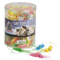 Flamingo Plastic Shrimp ФЛАМИНГО КРЕВЕТКА игрушка для кошек, 1,5х6 см см.